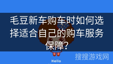 毛豆新车购车时如何选择适合自己的购车服务保障? 毛豆新车购车时如何选择适合自己的购车服务保障?