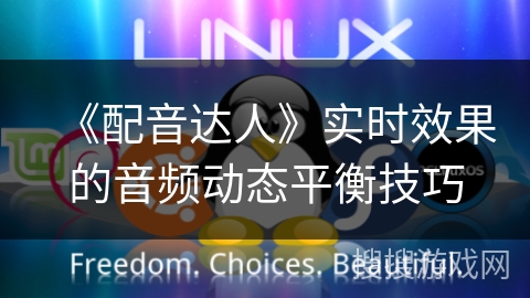 《配音达人》实时效果的音频动态平衡技巧 《配音达人》实时效果的音频动态平衡技巧