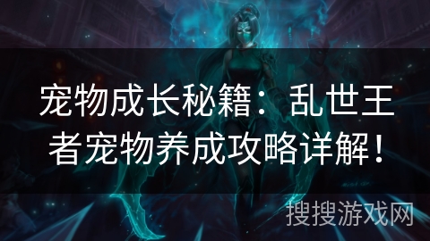 宠物成长秘籍:乱世王者宠物养成攻略详解! 宠物成长秘籍:乱世王者宠物养成攻略详解!