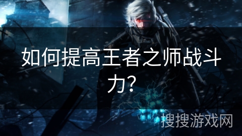 如何提高王者之师战斗力?