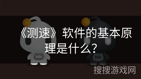 《测速》软件的基本原理是什么? 《测速》软件的基本原理是什么?