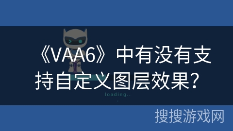 《VAA6》中有没有支持自定义图层效果？