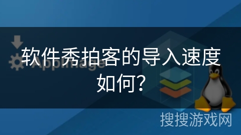 软件秀拍客的导入速度如何？