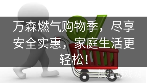 万森燃气购物季，尽享安全实惠，家庭生活更轻松！