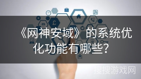 《网神安域》的系统优化功能有哪些？