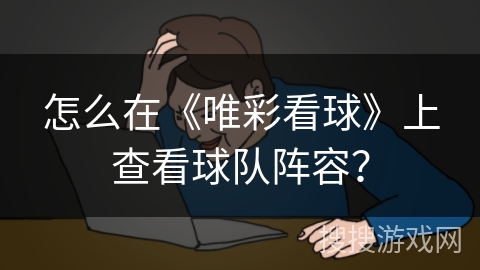 怎么在《唯彩看球》上查看球队阵容？