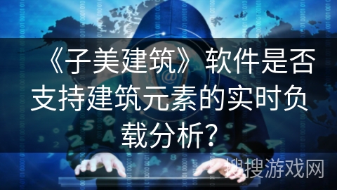 《子美建筑》软件是否支持建筑元素的实时负载分析？