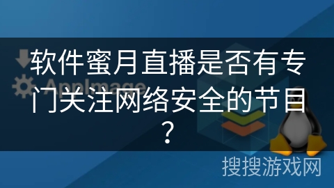 软件蜜月直播是否有专门关注网络安全的节目？