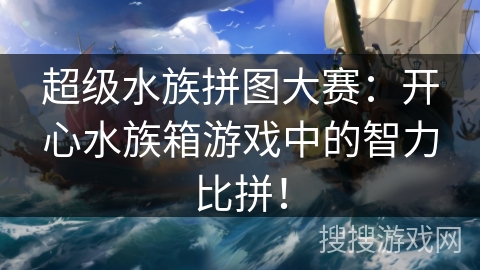 超级水族拼图大赛：开心水族箱游戏中的智力比拼！