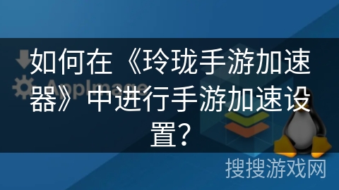 如何在《玲珑手游加速器》中进行手游加速设置？