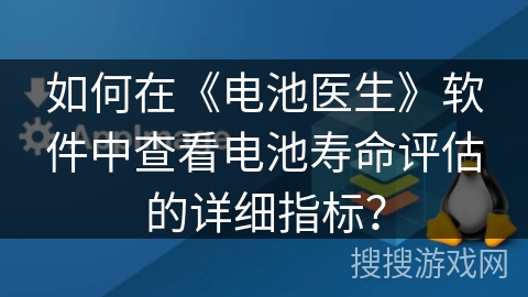 如何在《电池医生》软件中查看电池寿命评估的详细指标？