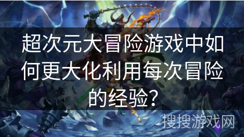超次元大冒险游戏中如何更大化利用每次冒险的经验？