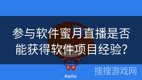 参与软件蜜月直播是否能获得软件项目经验？