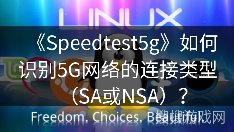 《Speedtest5g》如何识别5G网络的连接类型（SA或NSA）？