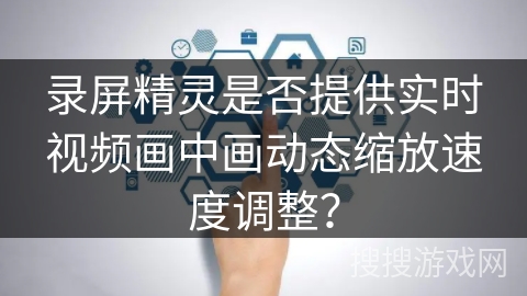 录屏精灵是否提供实时视频画中画动态缩放速度调整？