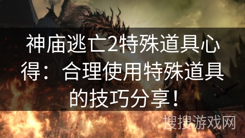 神庙逃亡2特殊道具心得：合理使用特殊道具的技巧分享！
