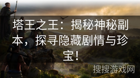 塔王之王：揭秘神秘副本，探寻隐藏剧情与珍宝！