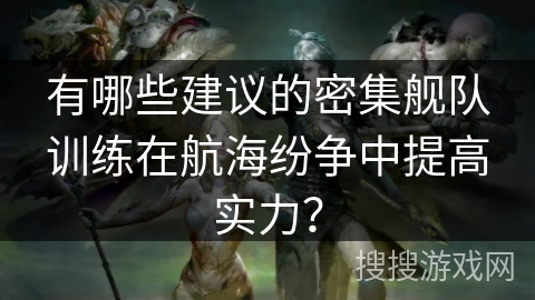 有哪些建议的密集舰队训练在航海纷争中提高实力? 有哪些建议的密集舰队训练在航海纷争中提高实力?