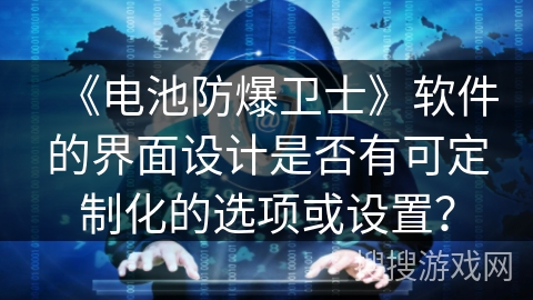 《电池防爆卫士》软件的界面设计是否有可定制化的选项或设置？