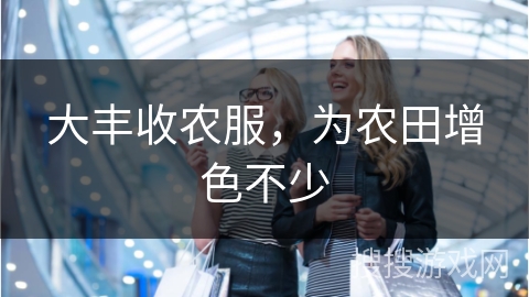 大丰收农服，为农田增色不少