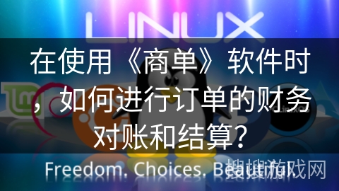 在使用《商单》软件时，如何进行订单的财务对账和结算？
