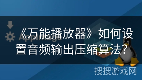 《万能播放器》如何设置音频输出压缩算法？