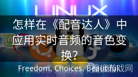 怎样在《配音达人》中应用实时音频的音色变换？