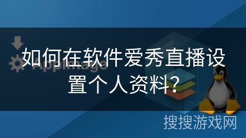 如何在软件爱秀直播设置个人资料？