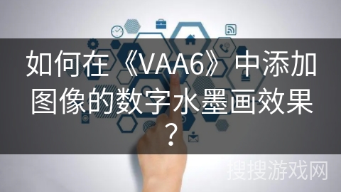 如何在《VAA6》中添加图像的数字水墨画效果？