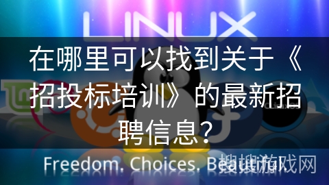在哪里可以找到关于《招投标培训》的最新招聘信息？