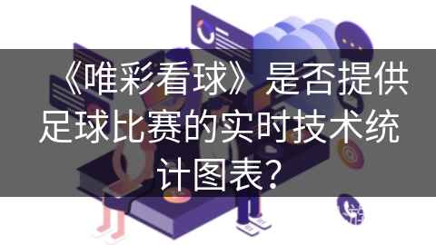 《唯彩看球》是否提供足球比赛的实时技术统计图表？