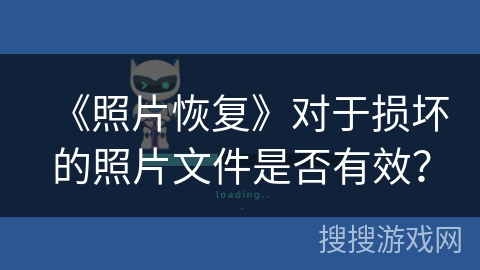 《照片恢复》对于损坏的照片文件是否有效？