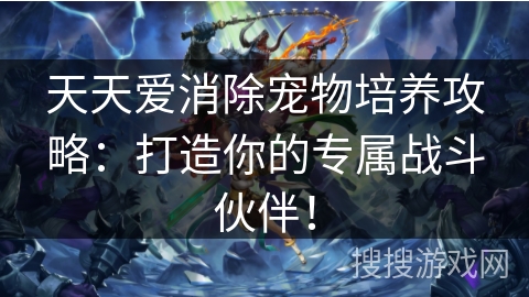天天爱消除宠物培养攻略：打造你的专属战斗伙伴！