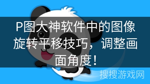 P图大神软件中的图像旋转平移技巧，调整画面角度！