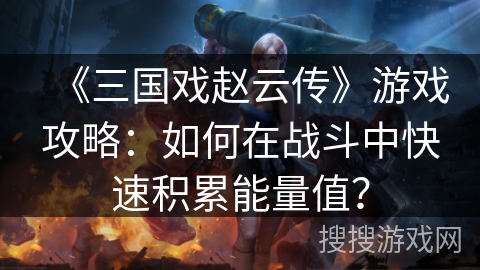 《三国戏赵云传》游戏攻略：如何在战斗中快速积累能量值？