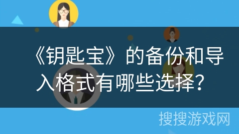 《钥匙宝》的备份和导入格式有哪些选择？