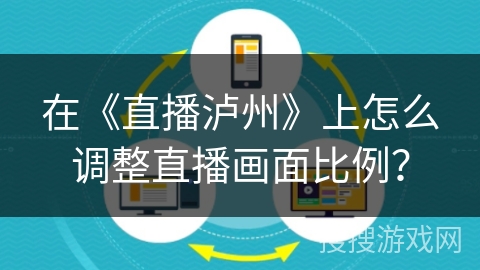 在《直播泸州》上怎么调整直播画面比例？