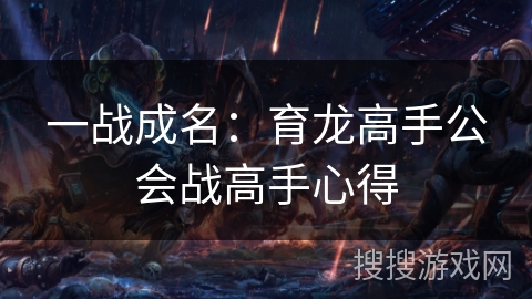 一战成名：育龙高手公会战高手心得