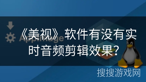 《美视》软件有没有实时音频剪辑效果？