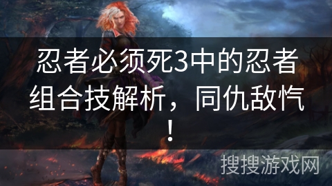 忍者必须死3中的忍者组合技解析,同仇敌忾! 忍者必须死3中的忍者组合技解析,同仇敌忾!