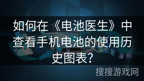 如何在《电池医生》中查看手机电池的使用历史图表？