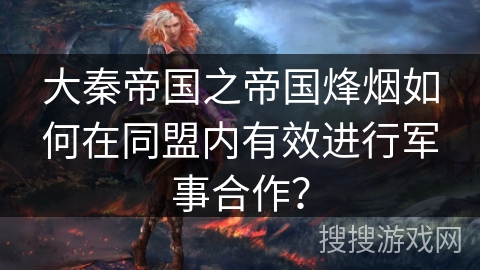 大秦帝国之帝国烽烟如何在同盟内有效进行军事合作? 大秦帝国之帝国烽烟如何在同盟内有效进行军事合作?