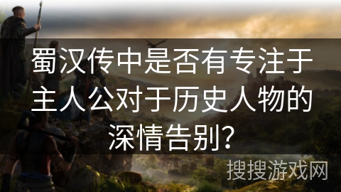 蜀汉传中是否有专注于主人公对于历史人物的深情告别？
