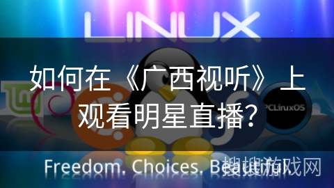 如何在《广西视听》上观看明星直播？