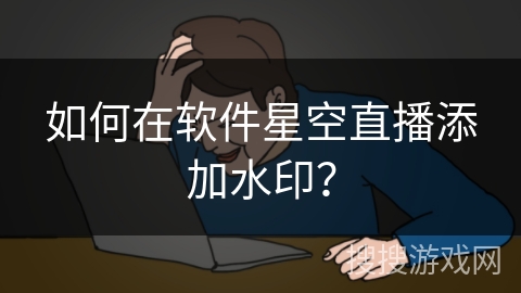 如何在软件星空直播添加水印？