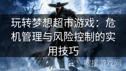 玩转梦想超市游戏：危机管理与风险控制的实用技巧