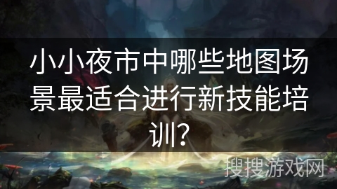 小小夜市中哪些地图场景最适合进行新技能培训？