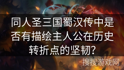 同人圣三国蜀汉传中是否有描绘主人公在历史转折点的坚韧？