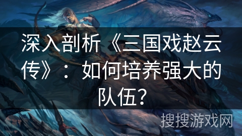 深入剖析《三国戏赵云传》：如何培养强大的队伍？