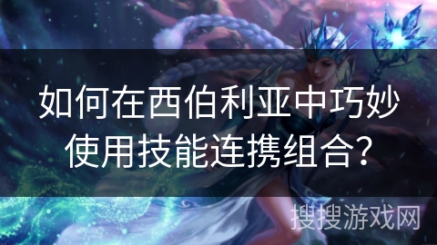 如何在西伯利亚中巧妙使用技能连携组合? 如何在西伯利亚中巧妙使用技能连携组合?